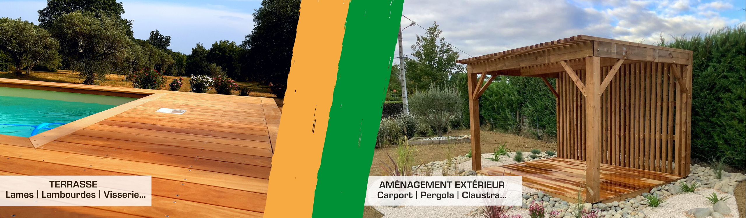 Pergola Carport Claustra bois de nombreuses réalisations