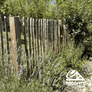Ganivelle NOISETIER refendu hauteur 1.20 ml - écart 3 à 5 cm - rouleau de 5 ml
